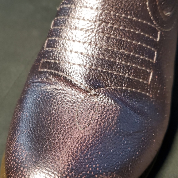 Metallic Pink Kids Cowgirl Boots Size 2 "Deputy" - Picture 12 of 13